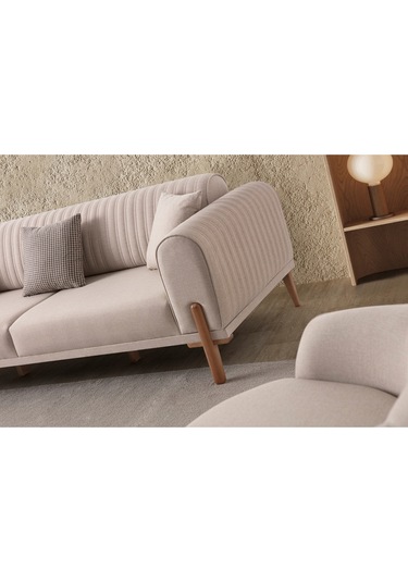 Galata 3+1 Koltuk Takımı Sütlü Kahve