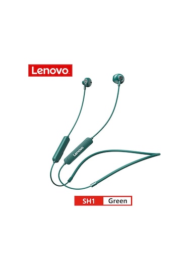 Lenovo Sh1 Kablosuz Bluetooth 5.0 Boyun Bandı Spor Kulaklık Hıfı Ses Ipx5 Su Geçirmez Mikrofonlu4.0stereoıpx4 - Ip5xvar6 Saat Lenovo Sh1 Kulak Üstü