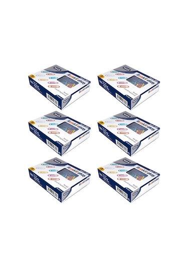 Mas 280 Pls Renkli Ataç Pvc Kaplı 28 Mm 6 Adet