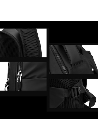 Ebitda 3419 Öğrenci Seyahat Sırt Çantası, Su Geçirmez Naylon, Koyu Mavi, 42x16x29 Cm, Erkek Koyu Mavi