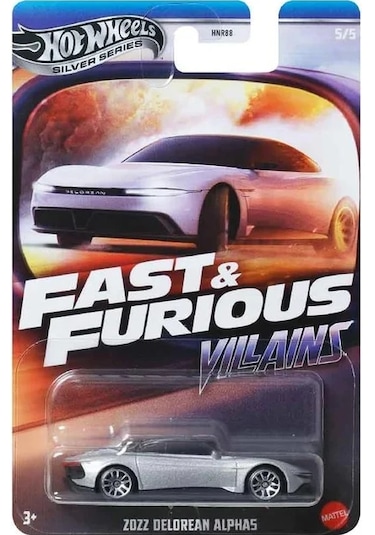 Hot Wheels 2022 Delorean Alpha5 Fast And Furious Gri