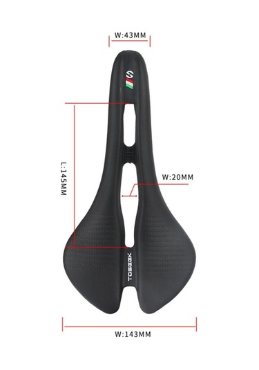 Suntek Bisiklet Koltuğu Eyer Yarış Yolu İçi A-tipi-siyah Siyah