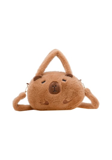 Sevimli Kapibara Desenli Yumuşak Sırt Çantası - Okul Ve Günlük Kullanım İçin Şık Ve Eğlenceli