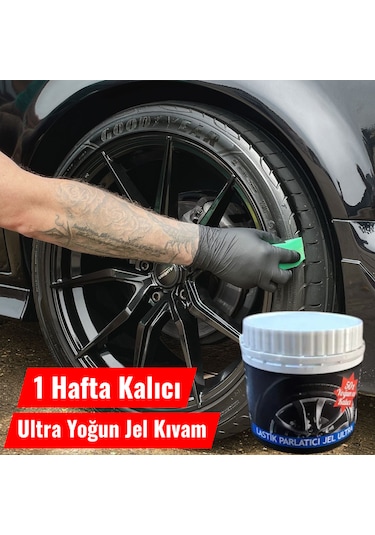 Lastik Parlatıcı Jel Ultra Yoğun 750gr Sünger Hediyeli