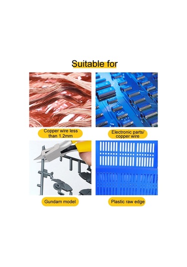 Sones Paslanmaz Çelik Uç Ve Çapraz Kesme Pensesi Çivi Çıkarma Delme Kesiciler Beyaz