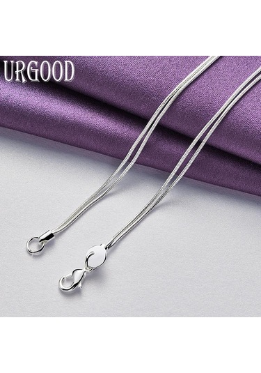 925 Ayar Gümüş Anahtar Kalp Kilit Kolye Yılan Zinciri Kadın Düğün Moda Charm Takı