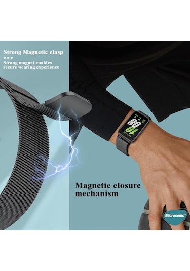 Microsonic Xiaomi Smart Band 9 Pro Milanese Loop Kordon