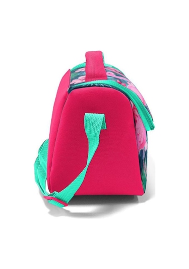 Coral High Kids Neon Mercan Su Yeşili Flamingo Desenli Beslenme Çantası 11834