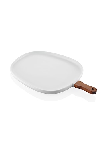 The Mia Woody Porselen Servis 44x30 Cm