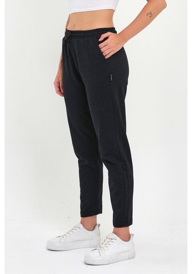 3'lü Kadın Lacivert Klasik Cepli Eşofman Altı Siyah - Lacivert - Antrasit