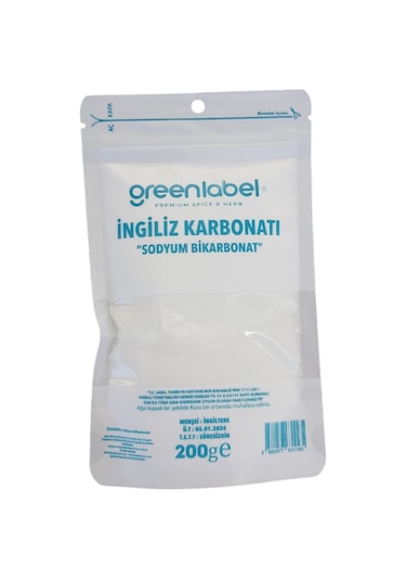 Greenlabel İngiliz Karbonatı 200 G
