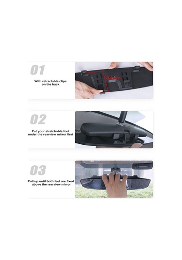 Seametal Geniş Açı Dışbükey Dikiz Aynası Parlama Önleyici Araba İç Dikiz Bebek Çocuk Koltuğu İzle Güneşlik Ayna Kapakları Large