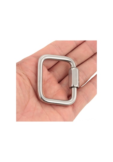 Paslanmaz Çelik Kare Hızlı Bağlantı Kilitleme Karabina Asma Kancası Delta Kanat Paraşütü Açık Kamp Yürüyüşü İçin Tokası