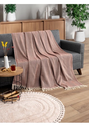 Battaniye Pamuk Miren 180x200 Cm Kiremit