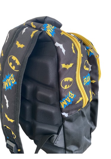 İlk Okul Çantası 2'li Set Ilkokul Çantası Batman Desenli Yüksek Kaliteli Okul Çantası Siyah