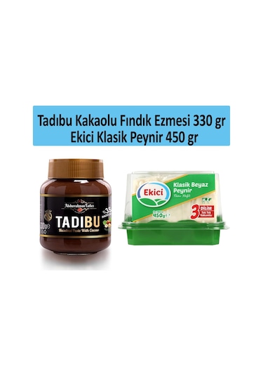 Abdurrahman Tatlıcı Tadıbu 330 G + Ekici Klasik Beyaz Peynir 450 G