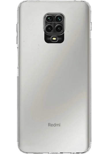 Xiaomi Redmi Note 9 Pro Kılıf Kamera Korumalı Tıpalı Şeffaf Silikon Kapak