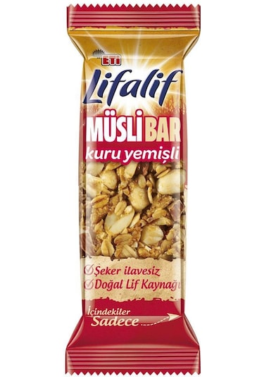 Eti Lifalif Kuruyemişli Müsli Bar 16 x 35 G