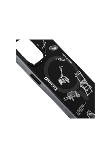 İphone 14 Pro Max Uyumlu Kılıf Magsafe Şarj Özellikli Desenli Youngkit Plaything Serisi Kapak