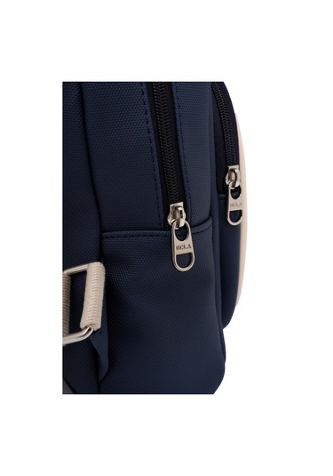 Zoe Lacivert Suni Deri Midi Sırt Çantası - Kadın Çanta Lacivert