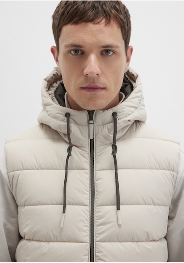 Mavi - Kapüşonlu Bej Şişme Yelek 0110604-70144 Bej