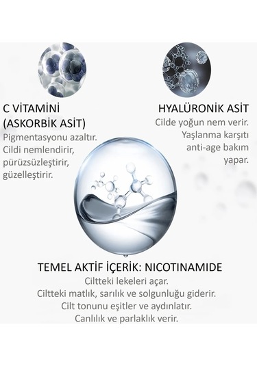 Bioaqua Leke ve Çil Karşıtı Niacinamide İçerikli Cilt Bakım Kremi 20 G