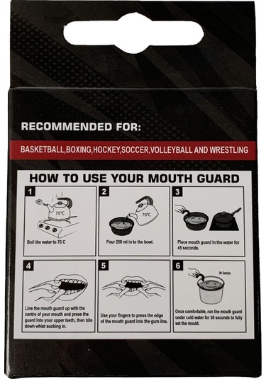 Leon Classic Dişlik Medikal Boks Dişliği Siyah Kutulu Şeffaf