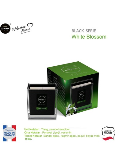 Aroma Home Black Series Kokulu Mum White Blossom 155 G