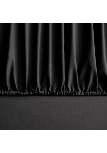 Linens Mix&Match Saten King Lastikli Çarşaf Siyah