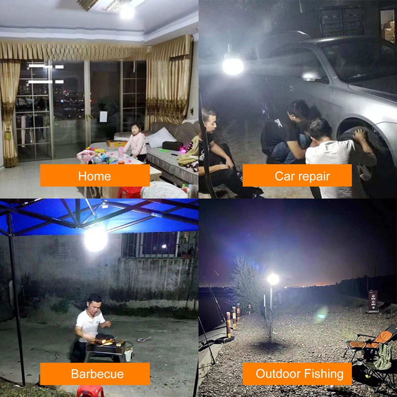 Folinda Usb Şarjlı Led Fener, 80w-80mm Normal Tip, İki Ton Aydınlatma, Dışarıda Ve Evde Kullanıma Uygun, Kesinti Acil Işık Kaynağı