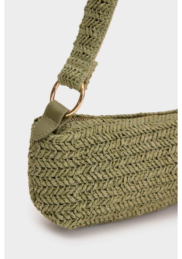 DeFacto Kadın Hasır El Çantası B9034AXNSGN2 Yeşil