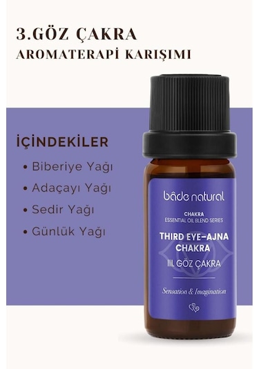 Bade Natural 3. Göz Çakra Aromaterapi Karışımı 10 ML