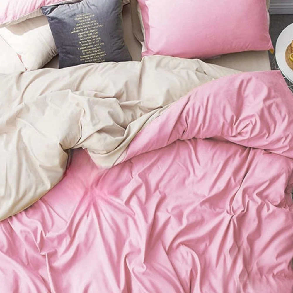 Lodos Home Pamuklu Çift Kişilik Lastikli Nevresim Takımı Pembe-bej Pembe-bej