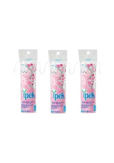 İpek Disk Makyaj Temizleme Pedi 70'li x 3 Paket