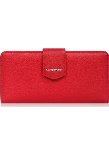 Cengiz Pakel Hakiki Deri Kadın Cüzdan-Portföy 65104-Kırmızı (432622135)-65104-Kırmızı