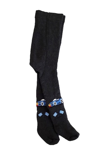 Hepsinerakip Erkek Bebek/Çocuk Havlu Renkli Desenli Külotlu Pamuk Çorap