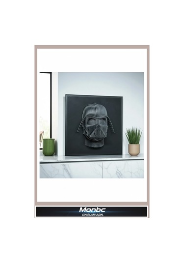 Monbc Dark Side 3d Darth Vader 3d Tasarım Dekoratif Biblo, Hediyelik Ve Ev Ofis İçin Şık Aksesuar