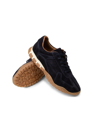 Deery Kadın Hakiki Süet Lacivert Spor Ayakkabı - M5102zlcvc01