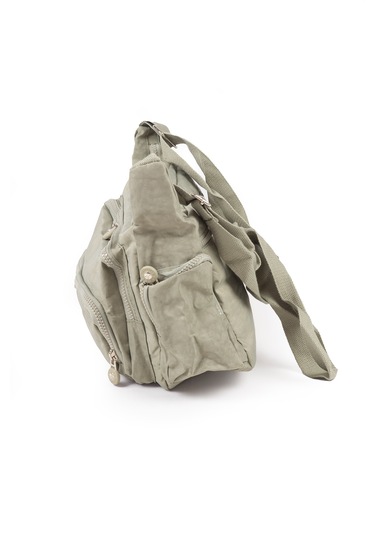 Krinkıl / Klinkır Su Geçirmez Kumaş Çok Gözlü Çapraz Kol Ve Omuz Postacı Çantası 116g Bej