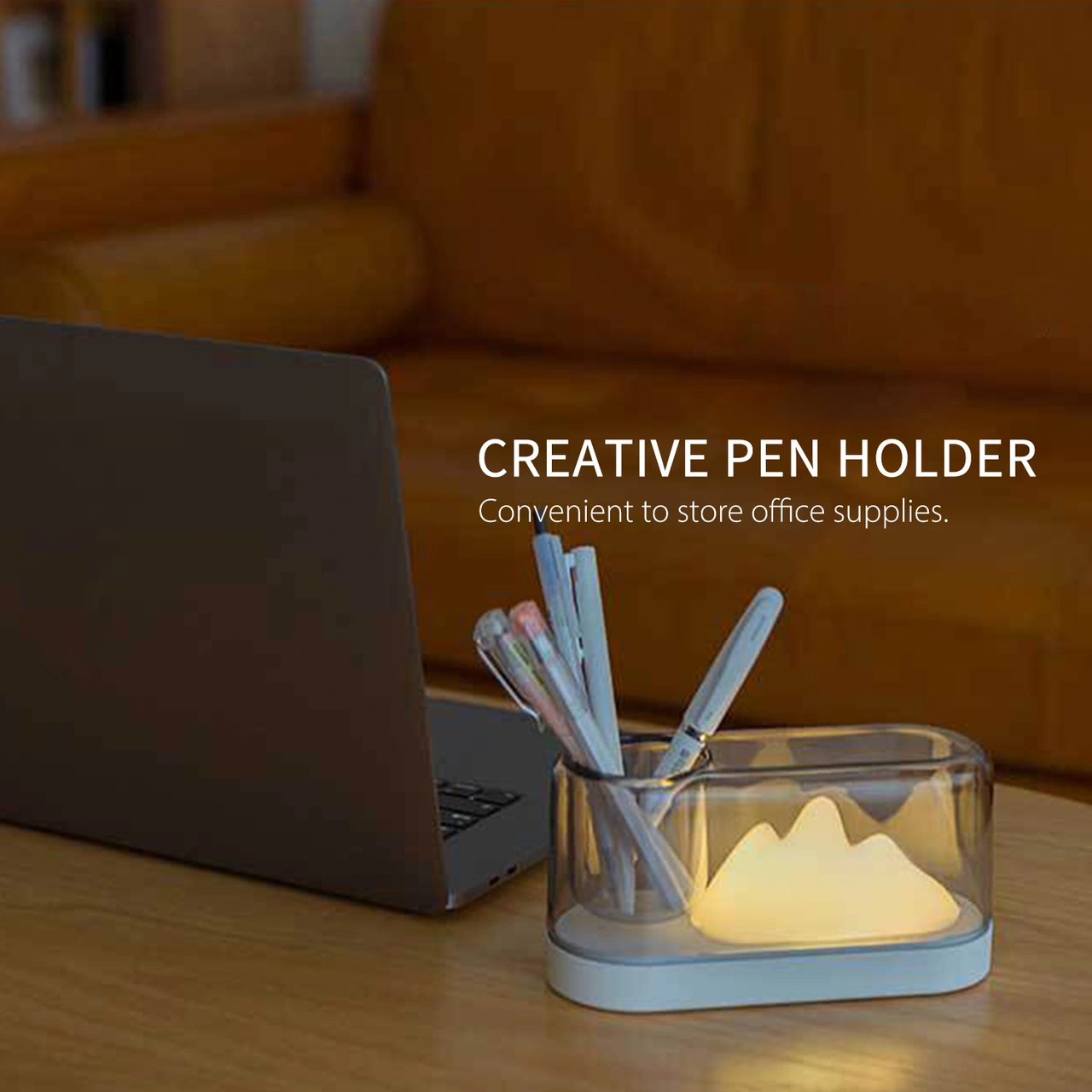 Kosona Dağ Şekilli Şarjlı Led Gece Lambası - 3 Renk Seçeneğiyle Yumuşak Işık, Ev Dekorasyonu Ve Çocuk Odaları İçin