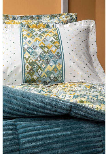 Yataş Bedding Diamond Tek Kişilik Triola Set - Yeşil