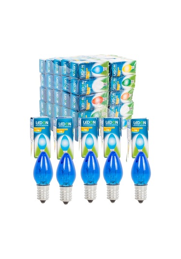 2 Adet 7w Parfüm Ampul E-14 Duylu Mavi Renk