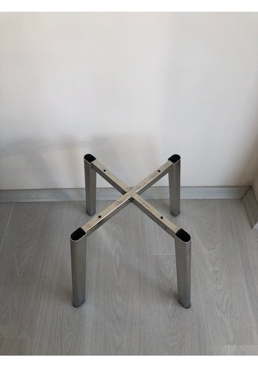 Metal, 40 Cm Krom Kaplama D Sandalye Ayağı 2 Adet