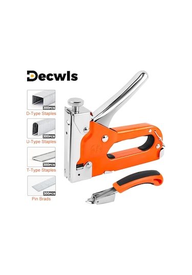 4'ü 1 Arada Zımba Tabancası Seti, U-şekilli Çivi Tabancası,ağır