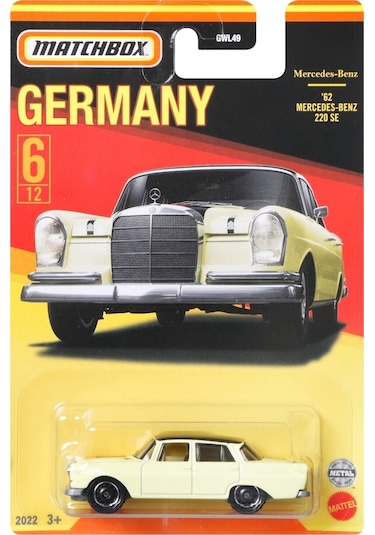 Matchbox Almanya Araçları Serisi '62 Mercedes Benz Hfh49