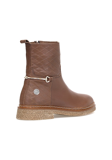 Mammamia D25kb-8585 Kadın Hakiki Deri Klasik Bot Kahverengi Kahverengi