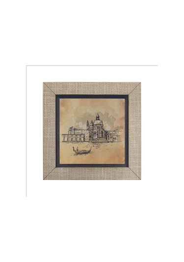 Venedik Görseli Baskılı Mdf Magnet 7x7 413