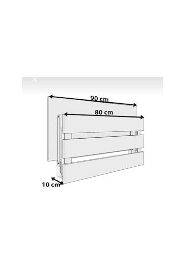 Duvara Monte Katlanabilir Tabure Engeli Tabure Balkon Tabure