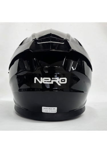 Nero Tk912 İç Güneş Vizörlü Çene Açılır Kask Siyah