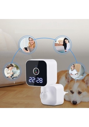 Bosphorusboutique Yönlü Ses, Kamerası, İki Gözetleme Görüşü, Gece Dönüş, Beyaz 360 1080p, Kf